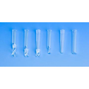 5 x 31mm Clear Glass Tapered Insert, No Spring (100pk)