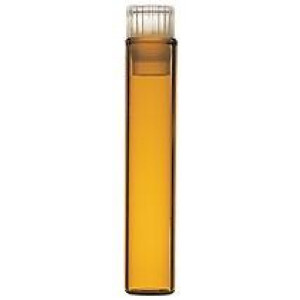 1mL Amber Secap Vial w/Closure for Water 96 (200/pk)