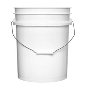 5g (20L) White Plastic LETICA Pail UN rated 90 mil ( Each)