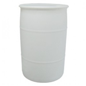 55gal Nat Poly Tighthead UN Drum, 1-piece