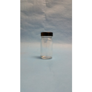 1oz Clear Tall WM Paragon Assembled w/33-400 Black Phenolic Poly Cone Lined Cap (480/cs)